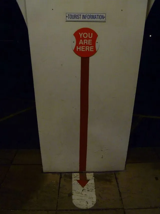 "You are here"